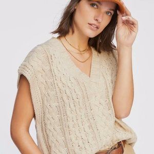 NWT Anthropologie Lea and Viola Cable  Knit Vest